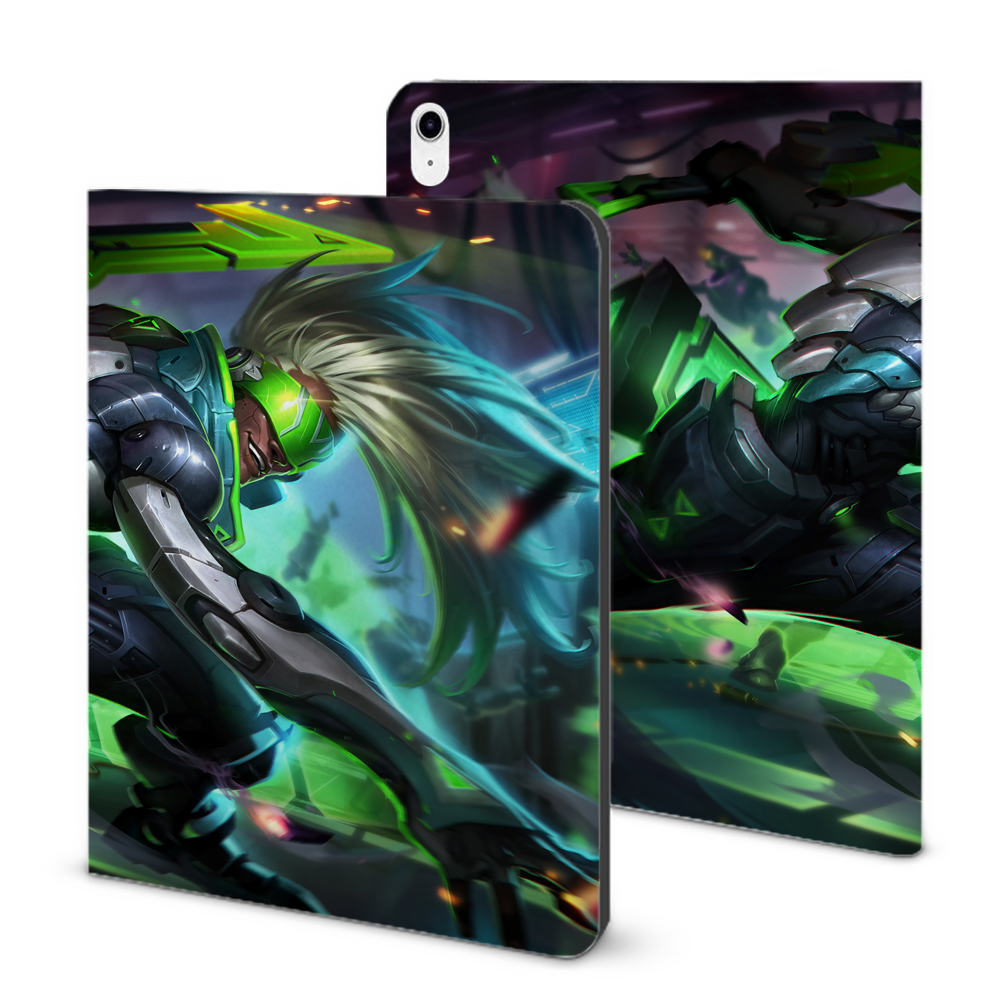（画像用） リーグ・オブ・レジェンド League of Legends LOL IPad ケース ブック型 PUレザー TPU 耐衝撃 軽量 薄型 ペン収納なし 全面保護 IPad 各モデル対応